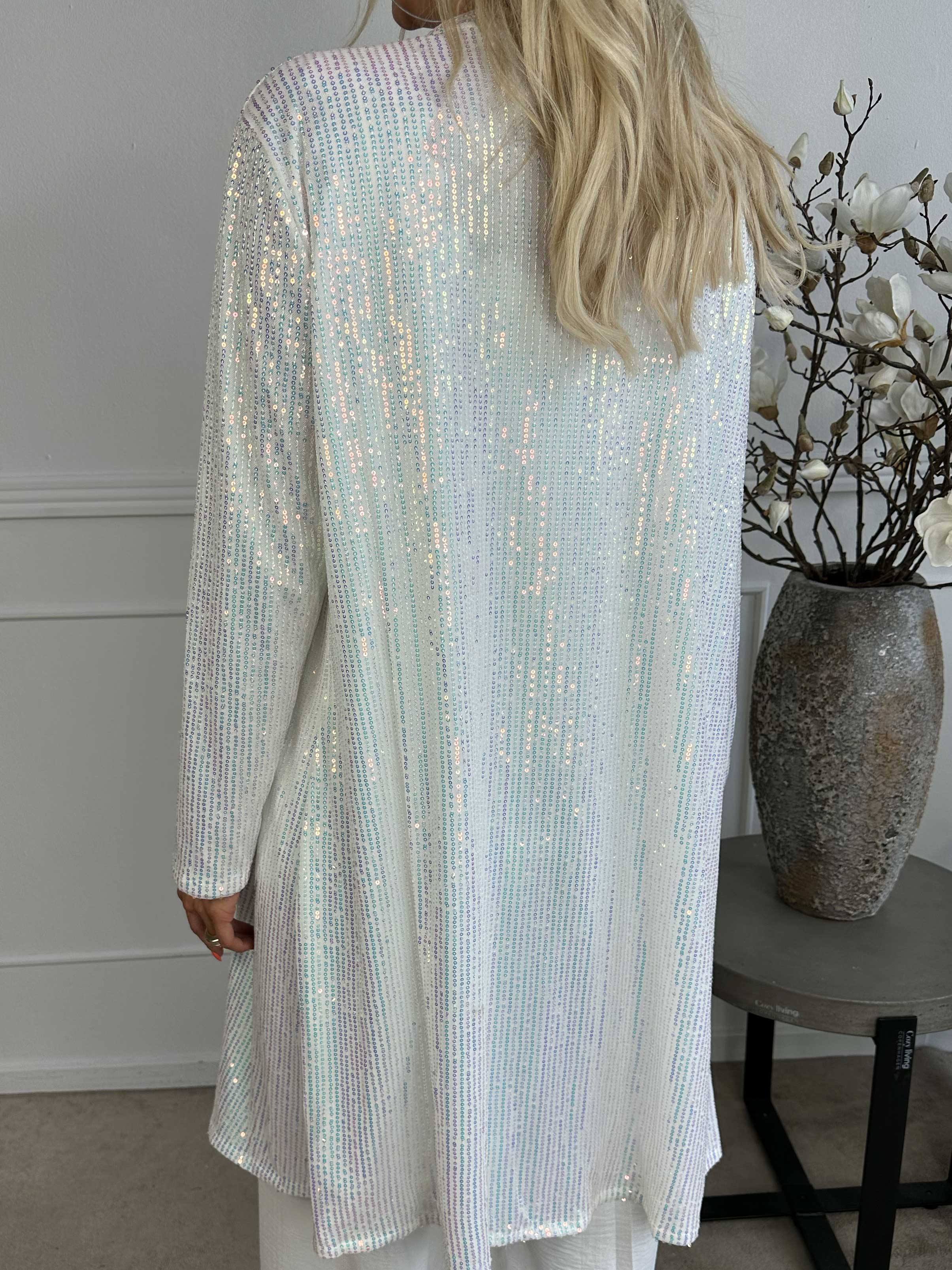 Rosa Glitter - Kofta med paljetter